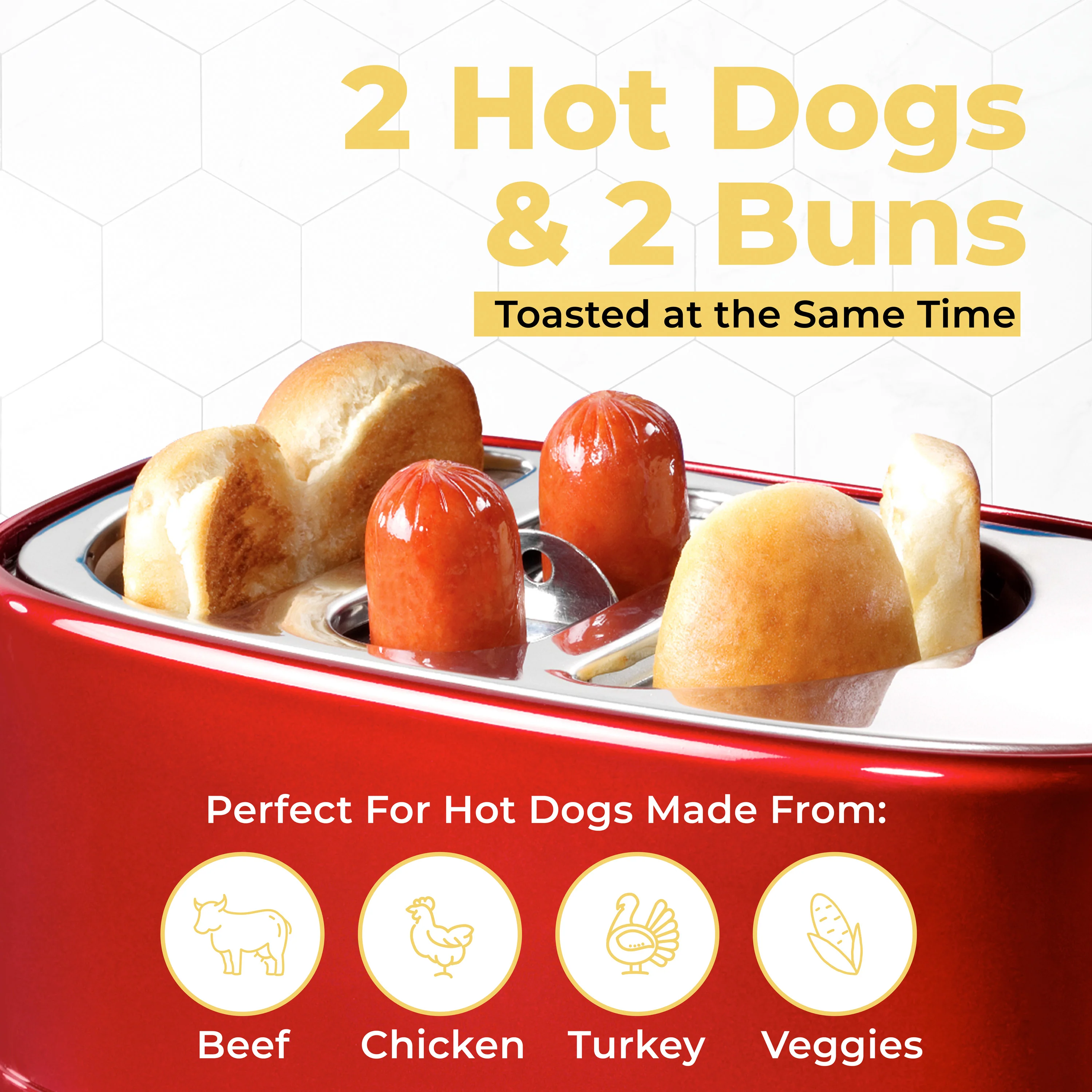 Retro Pop-Up Hot Dog Toaster - Inhomebuy
