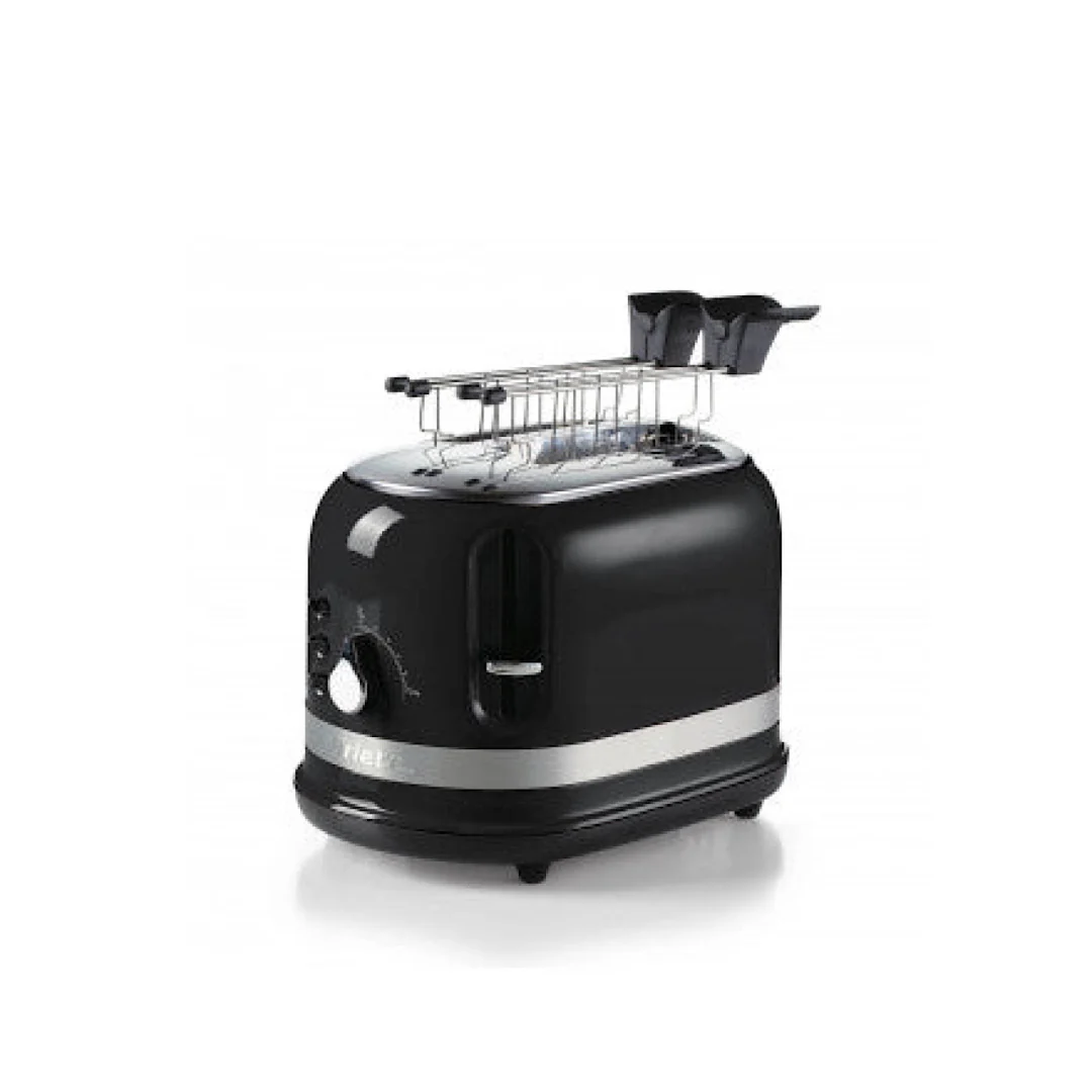 Toaster For 2 Slices With Tongs Moderna Range Red - Inhomebuy