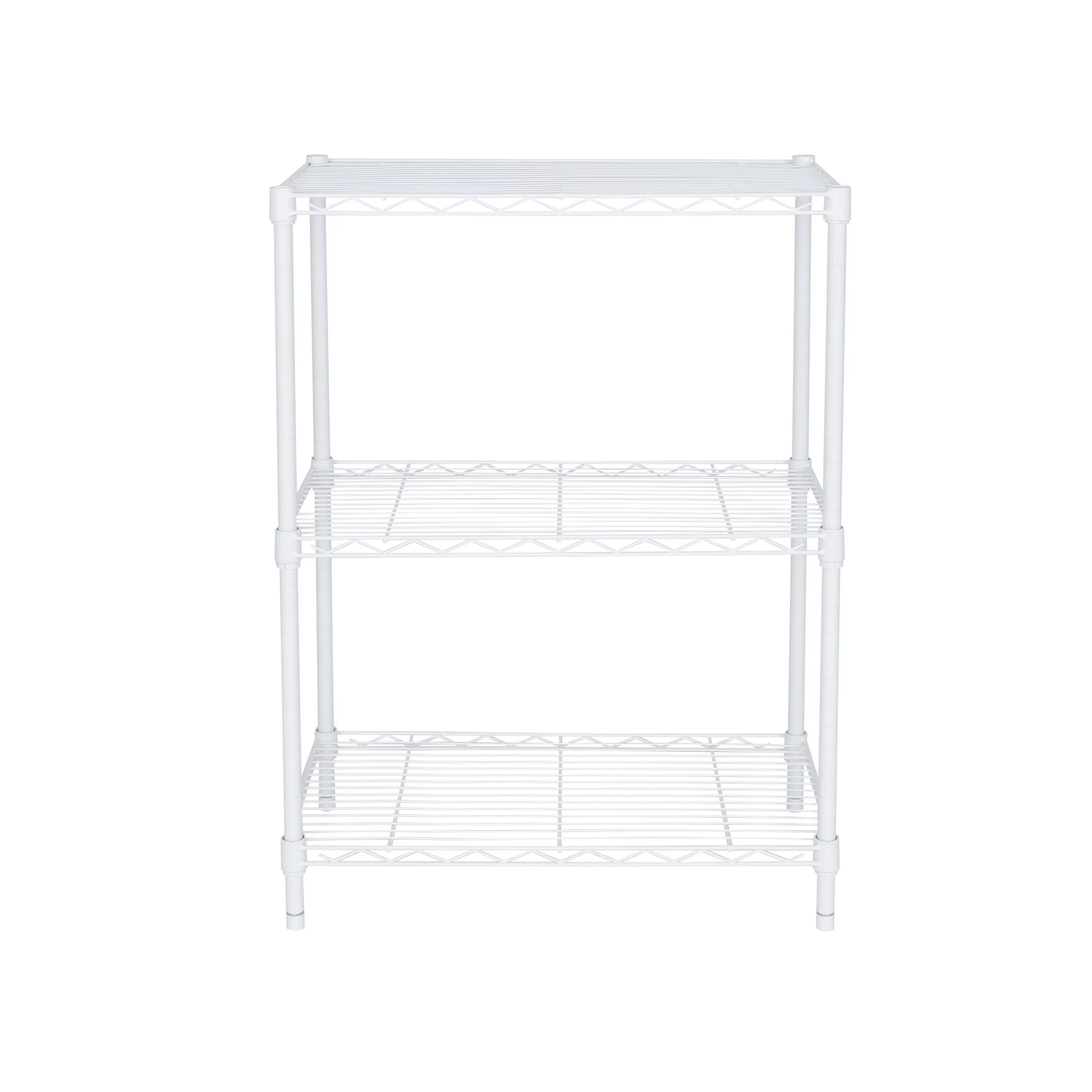 Hyper Tough 3-Tier Multipurpose Wire Shelving Rack, Black Color,750lbs Load Capacity, for Adult - Inhomebuy