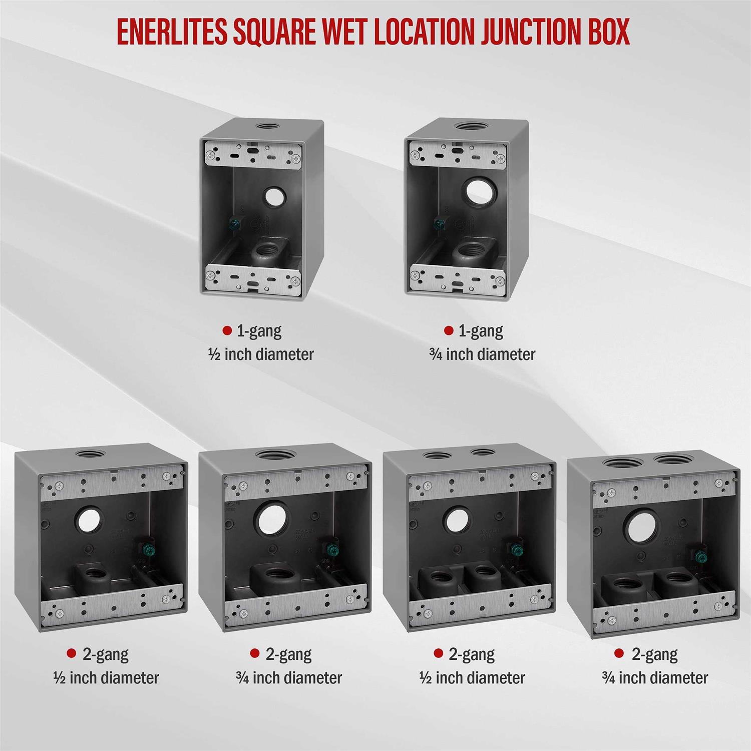 Enerlites Weatherproof Outdoor Cover for Decorator GFCI Receptacle - Inhomebuy