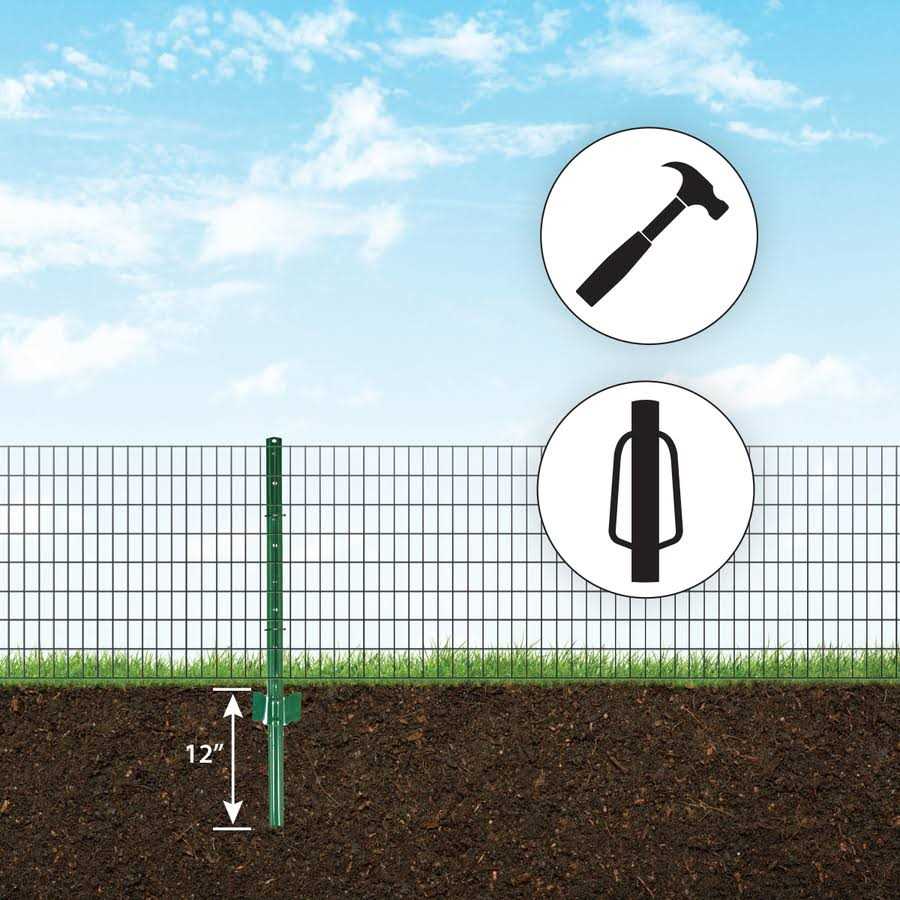 Garden Zone Light Duty Fence Post - Inhomebuy