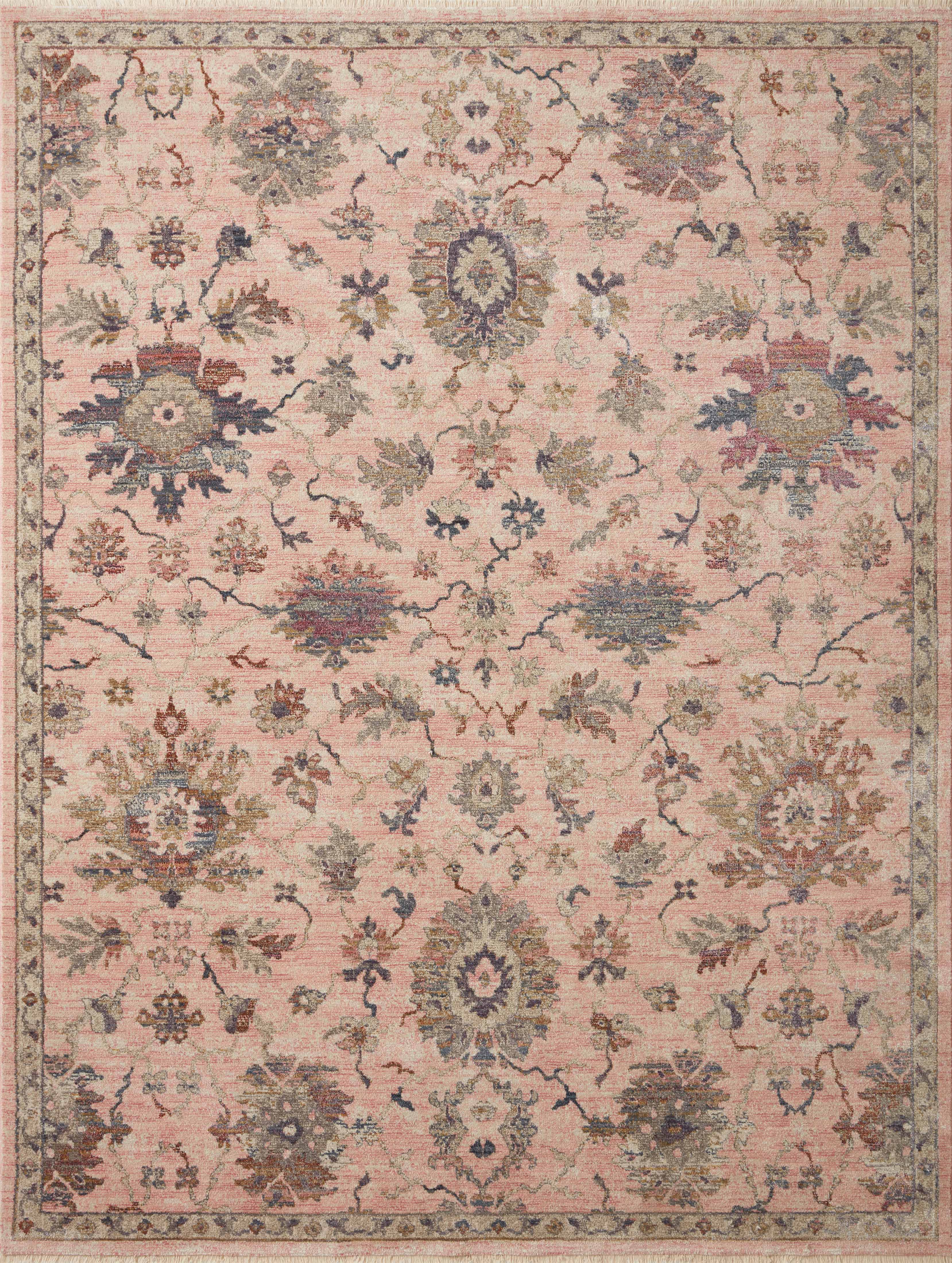 Loloi Rugs Giada Collection Rug in Blush, Multi - 11'6