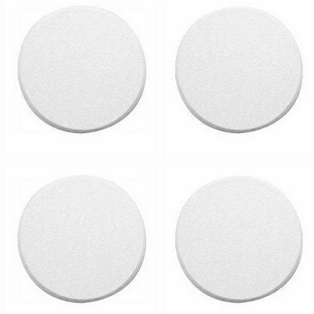 Wideskall White Round Door Knob Wall Shield Self Adhesive Protector - Inhomebuy