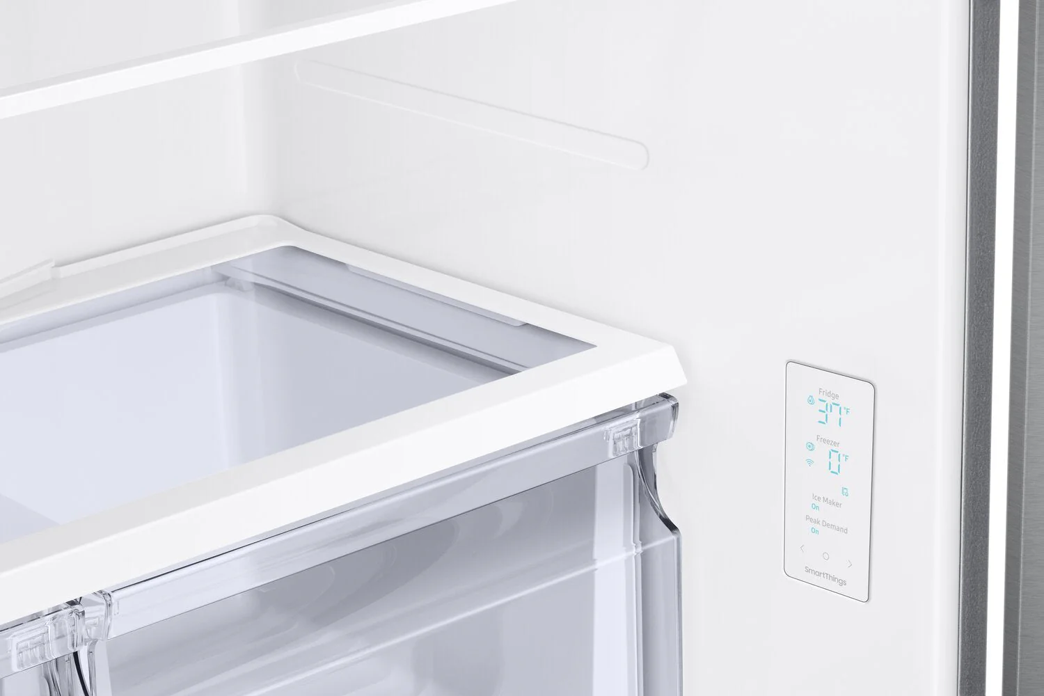 Samsung 33 in. 17.5 cu. ft. Stainless Steel Counter Depth French Door Refrigerator - RF18A5101SR/AA - Inhomebuy