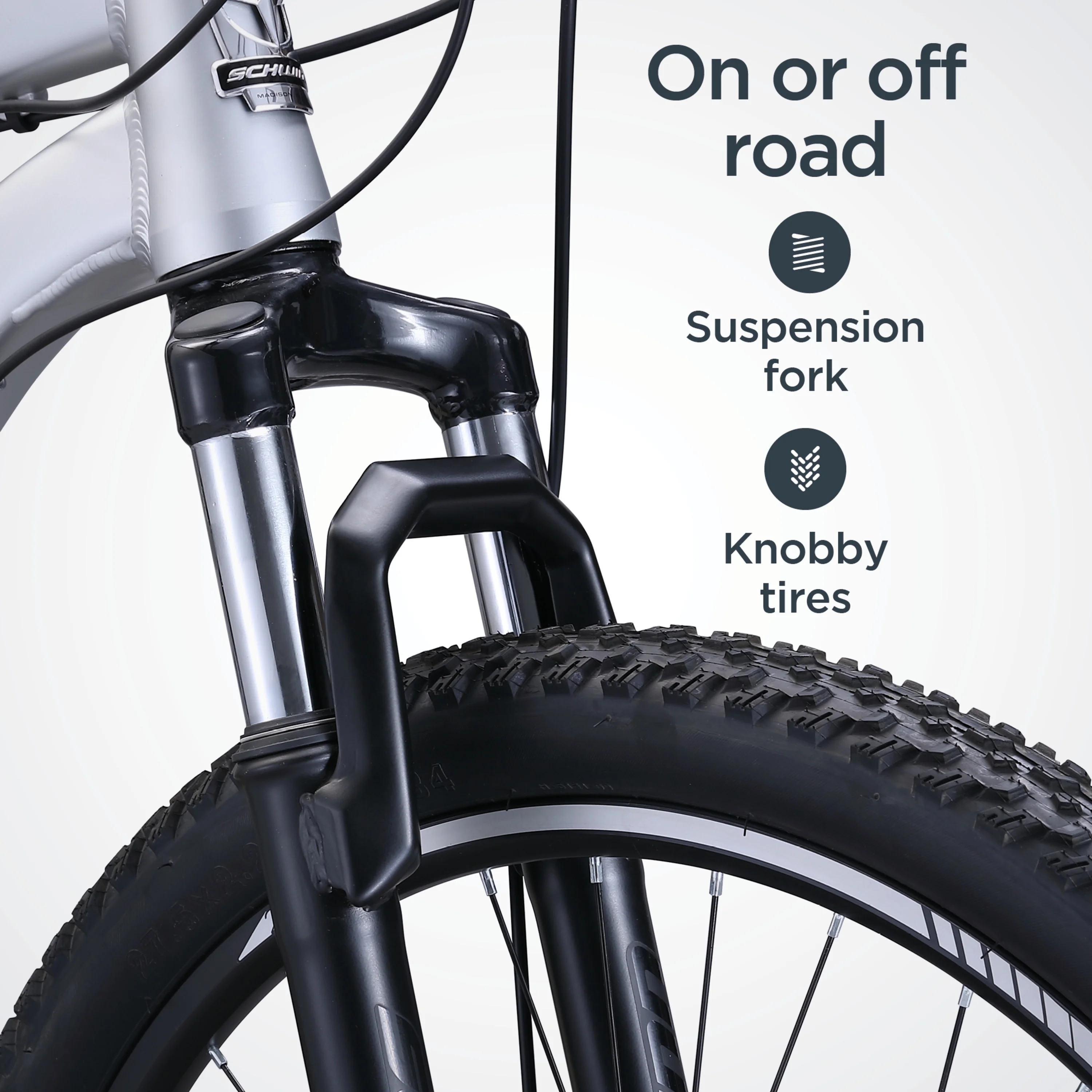 Schwinn AL Comp 27.5 inch Men's Mountain Bike, 21 Speed Adult Bicycle, Grey - Inhomebuy