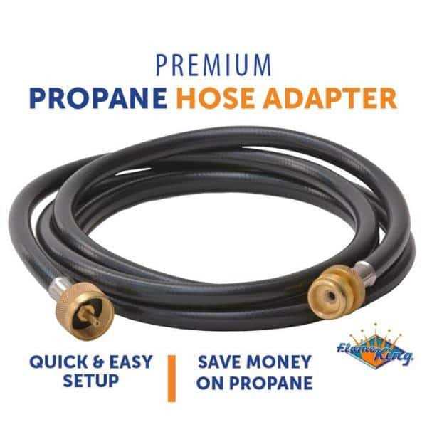 Flame King 60 lb Steel Propane Tank LPG Refillable Cylinder with POL Valve - Inhomebuy