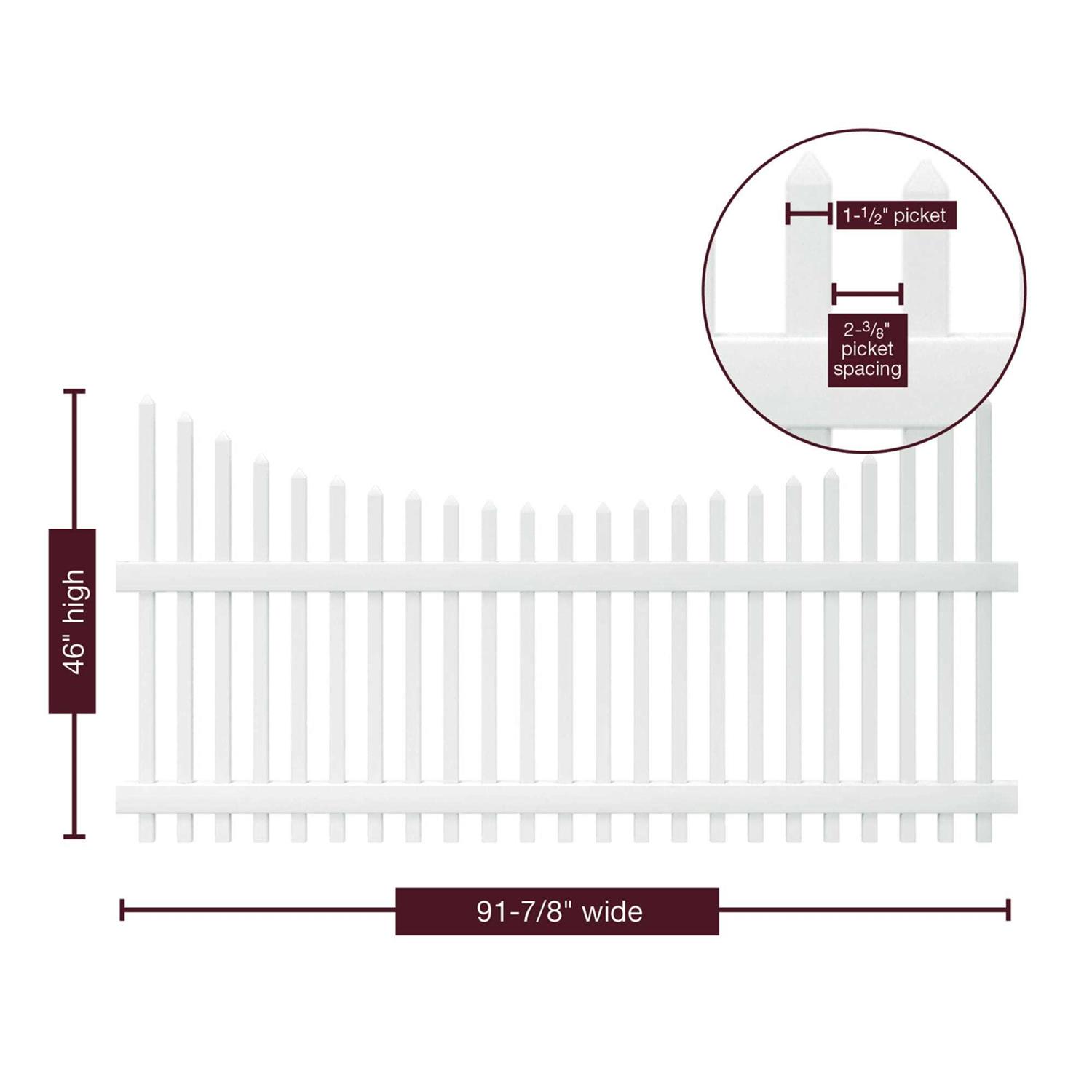 Outdoor Essentials 6 ft. Dog Ear Brazilian Pine Fence Picket - Inhomebuy