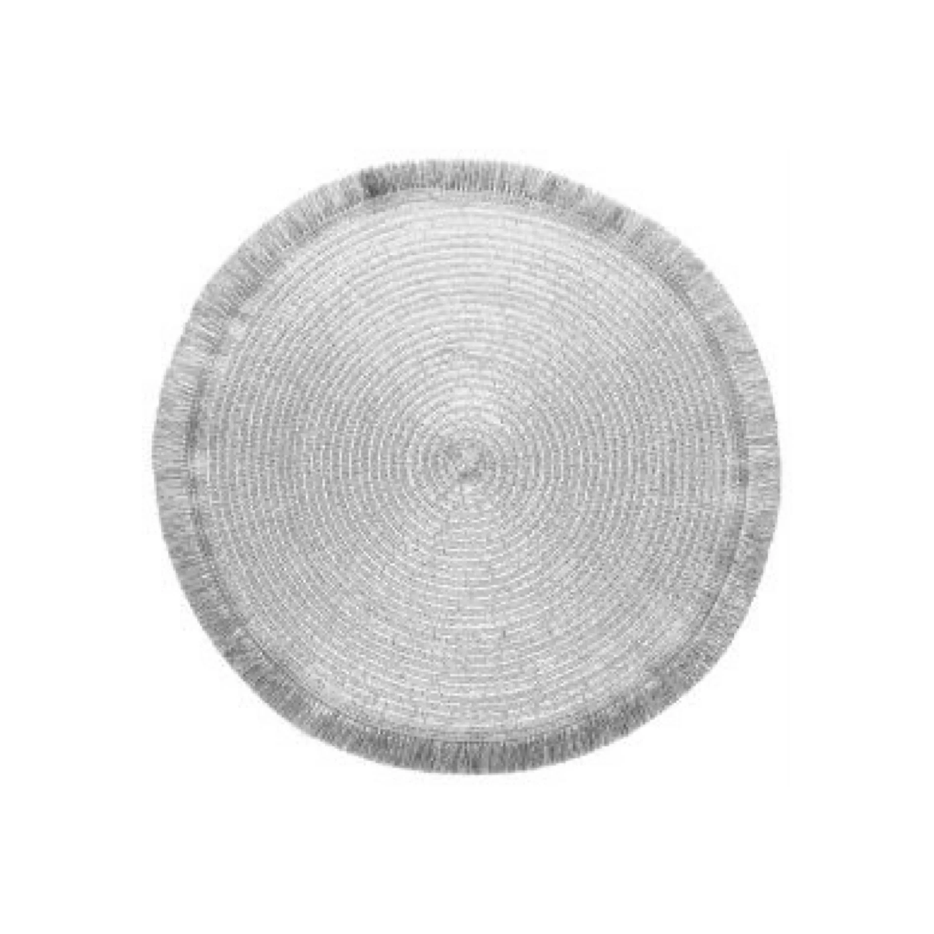 Placemat with Fringes 38cm Lurex Oro Gold Set 6pcs - Inhomebuy