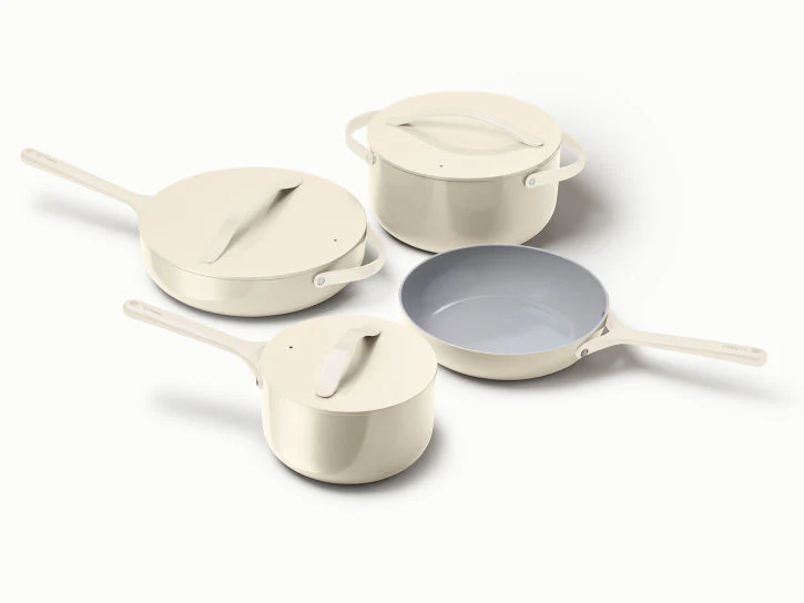 Caraway x Tan France Monochrome Cookware Set in Crème - Inhomebuy