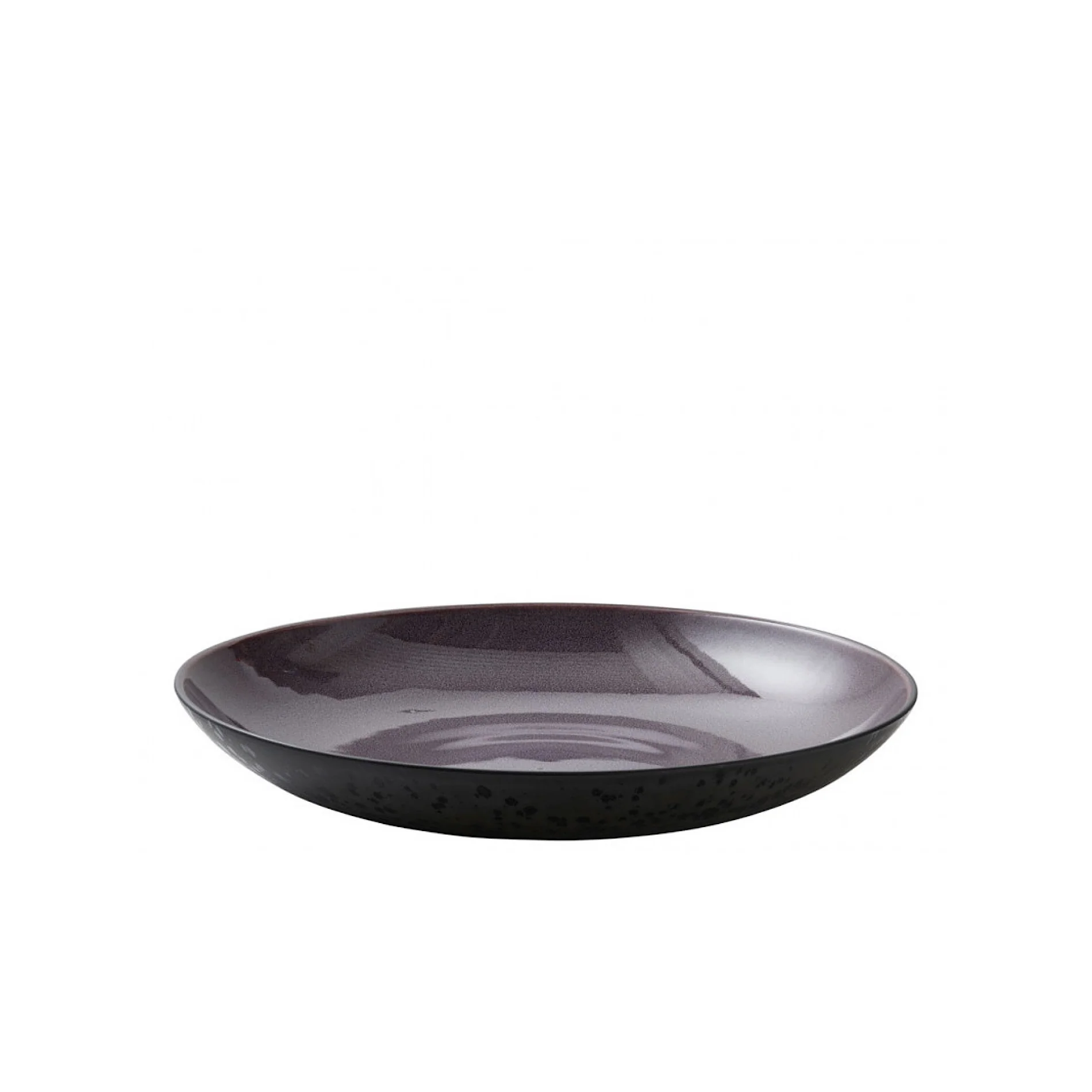 Stoneware Dish  40cm Black Lilac - Inhomebuy