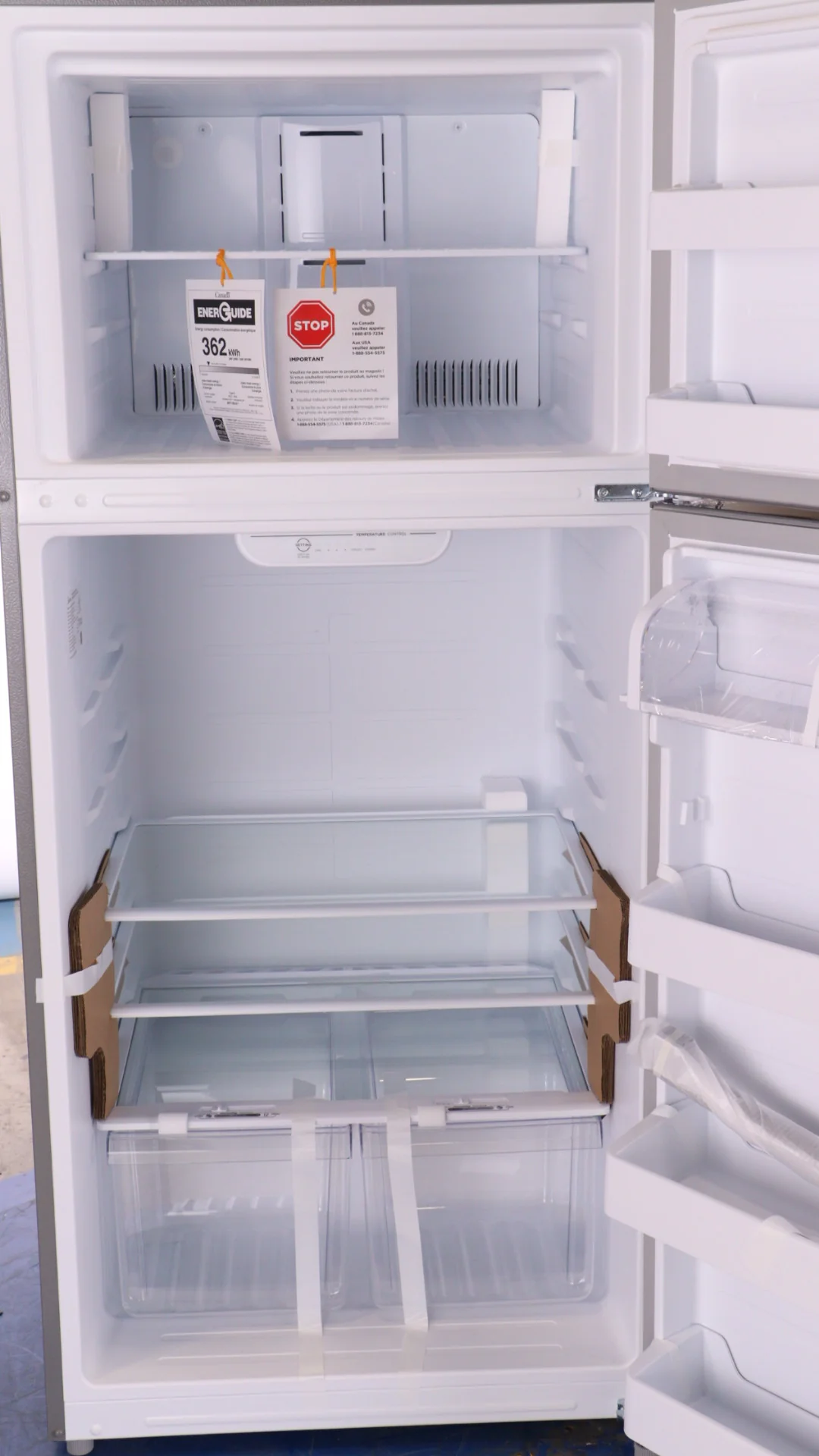 Midea 30 in. 18 cu. ft. Stainless Steel Top Mount Refrigerator - MRT18B2ASL - Inhomebuy