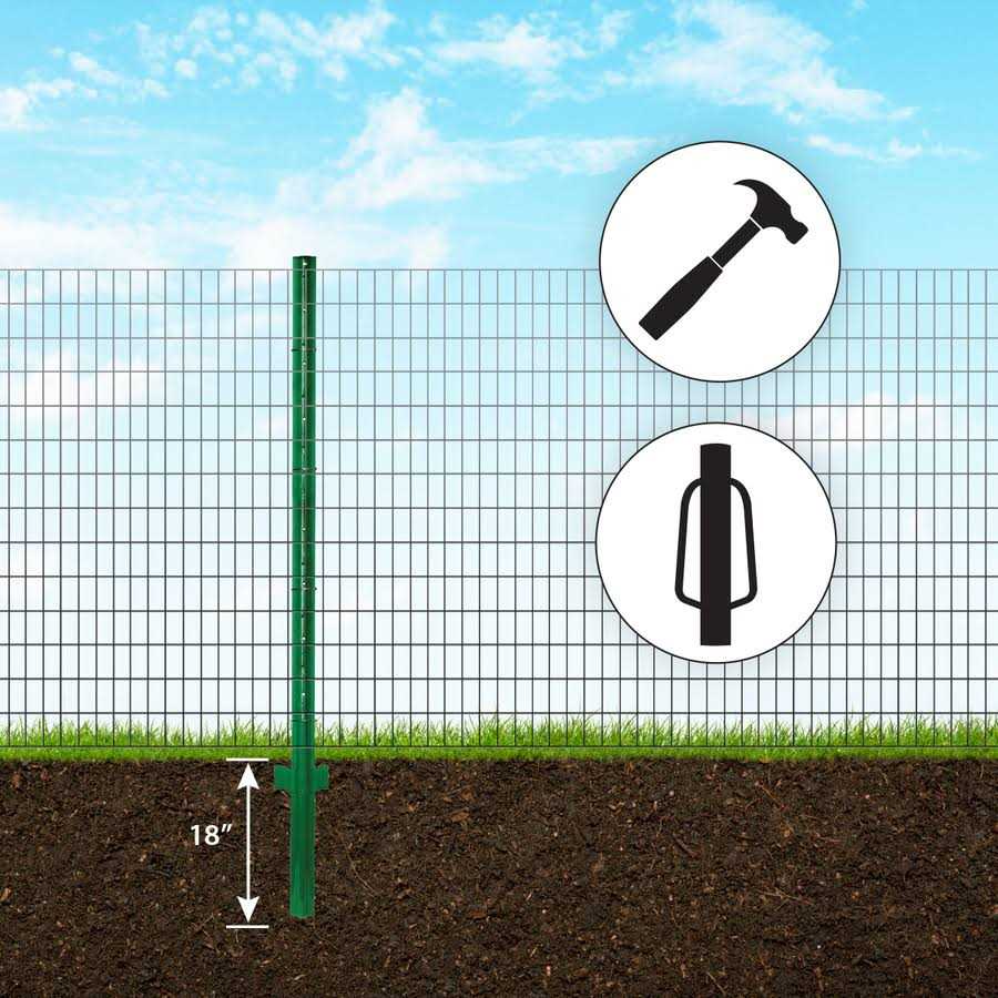 Garden Zone Light Duty Fence Post - Inhomebuy