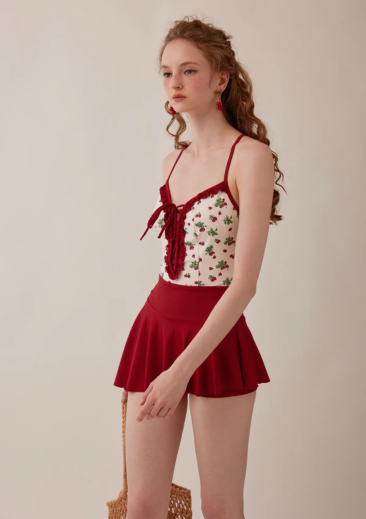 Vibrant Strawberry Sports Pantskirt - Inhomebuy