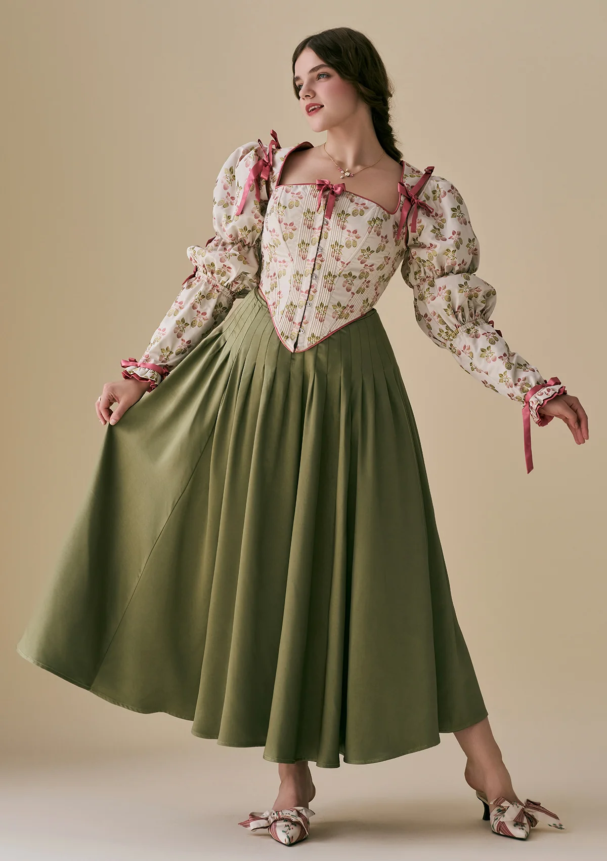 Curve & Plus Flower & Mirror Skirt - Inhomebuy