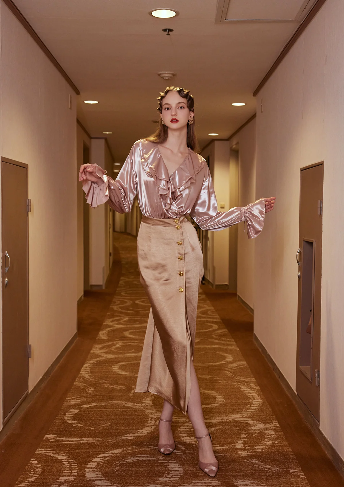 Golden Blush Skirt - Inhomebuy