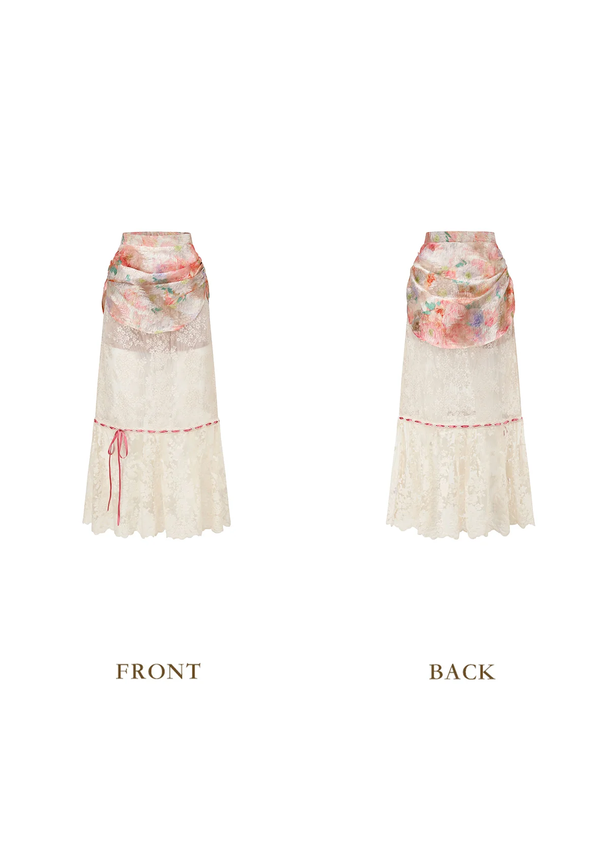 Floral Mirror Skirt - Inhomebuy