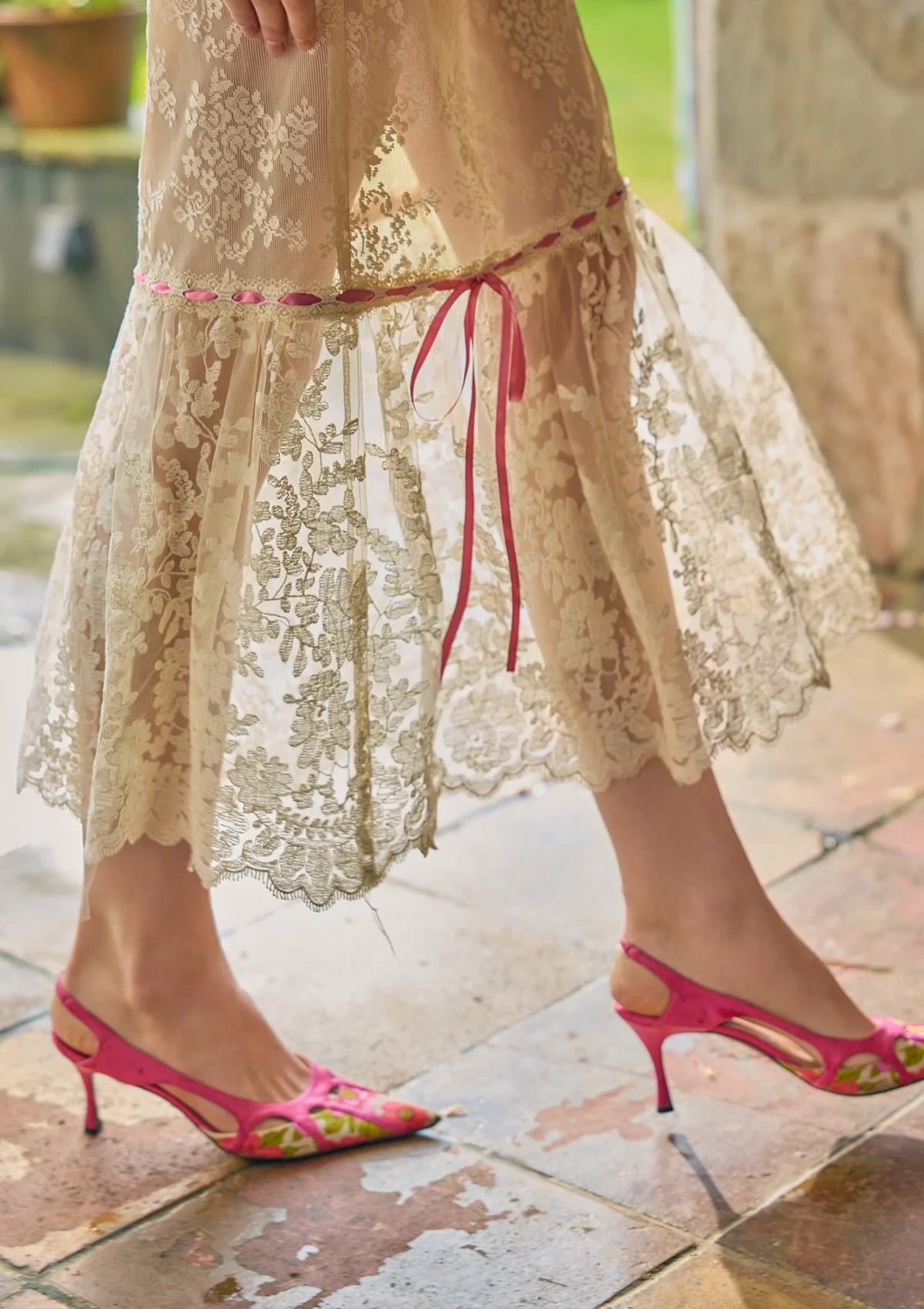 Floral Mirror Skirt - Inhomebuy